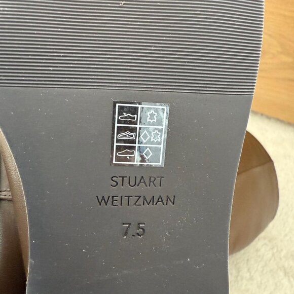 Stuart Weitzman Brown Leather Boots - Size 38 / US 7.5B - Excellent Condition - Picture 9 of 9